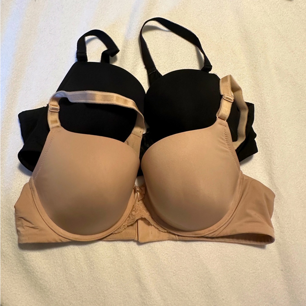 Torrid | Bra Bundle | Black and Nude T-Shirt Light Push-Up Bra | Size 38 B